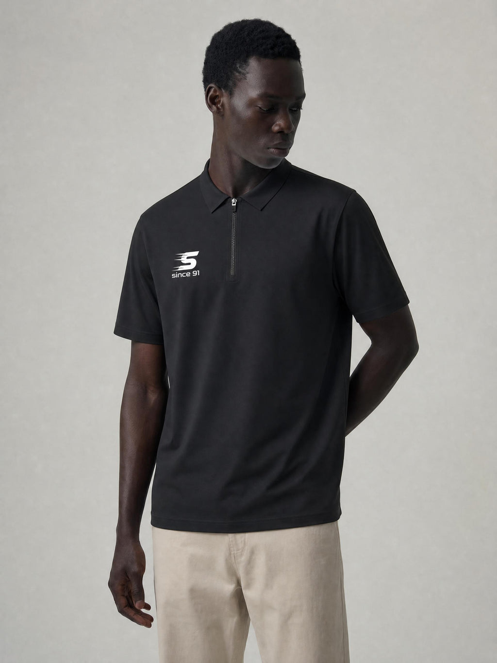 Since 91 Men's Quarter-Zip Performance Polo Shirt