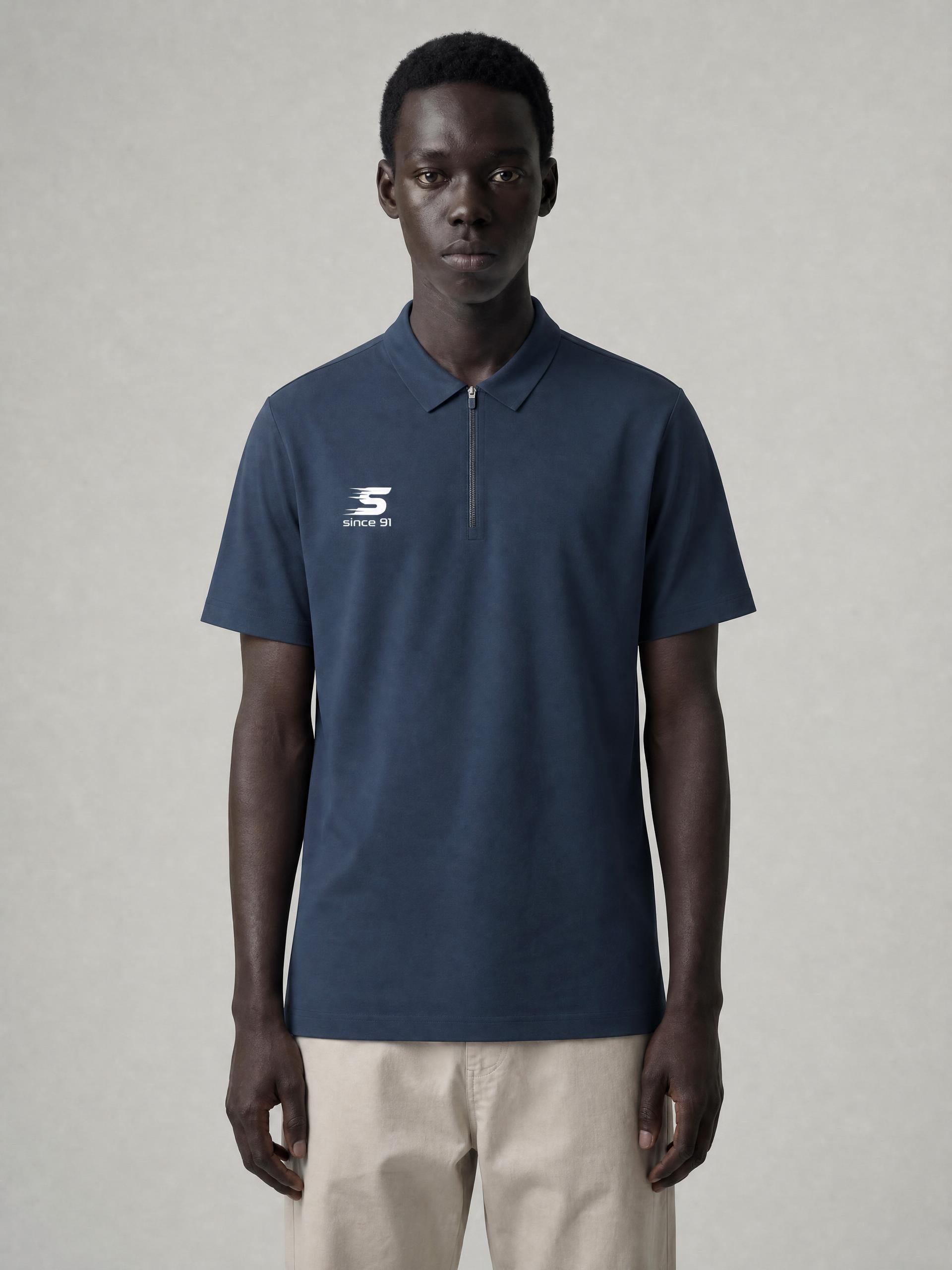 Since 91 Men's Quarter-Zip Performance Polo Shirt