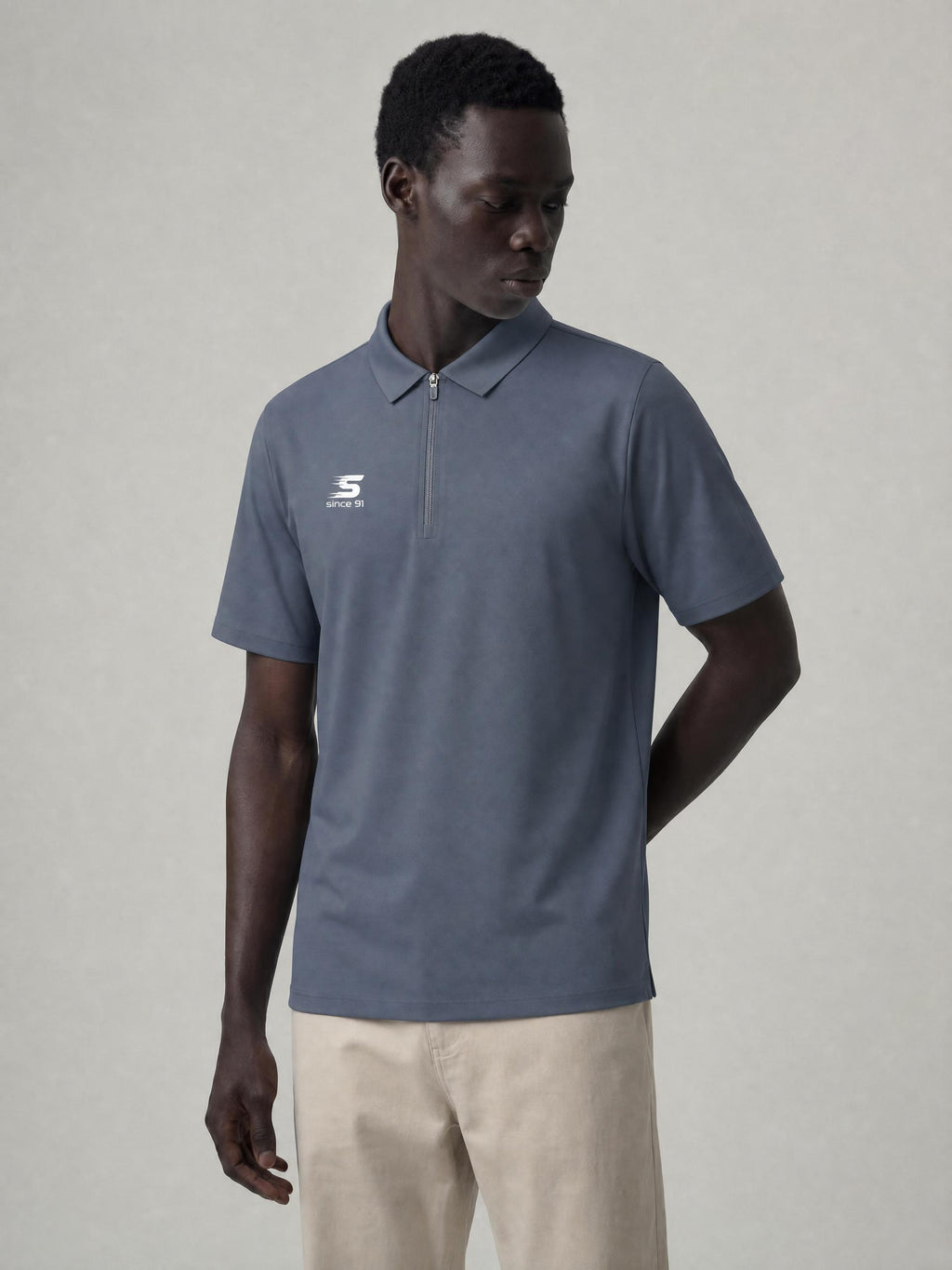 Since 91 Men's Quarter-Zip Performance Polo Shirt