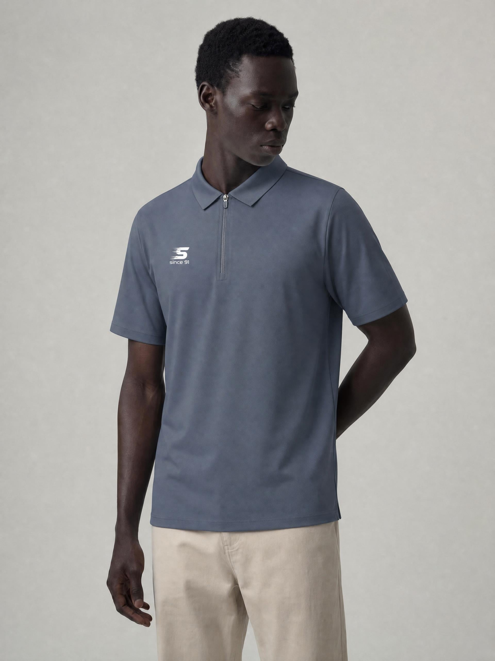 Since 91 Men's Quarter-Zip Performance Polo Shirt