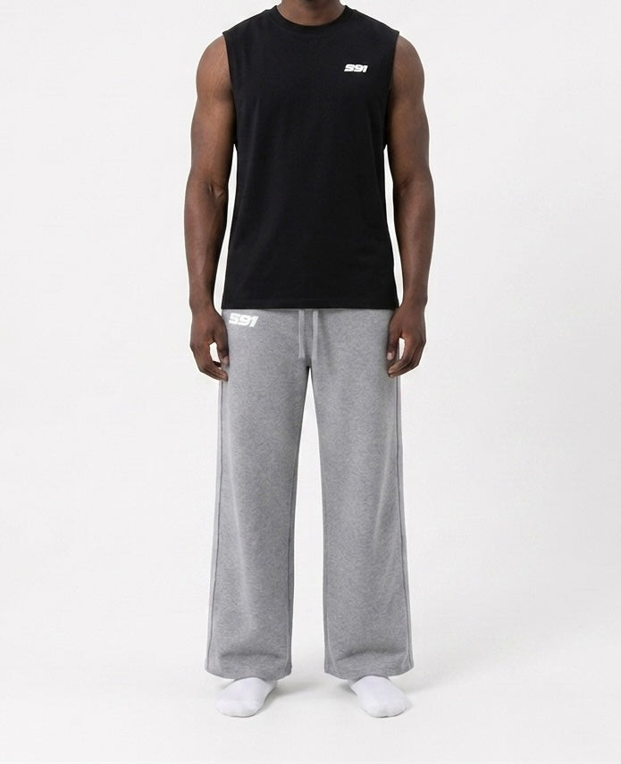 Wide-Leg Sweatpants