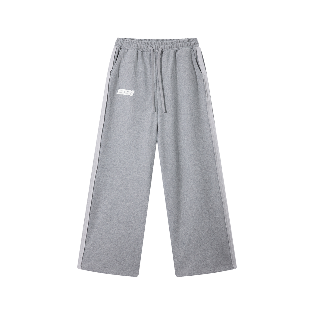 Wide-Leg Sweatpants